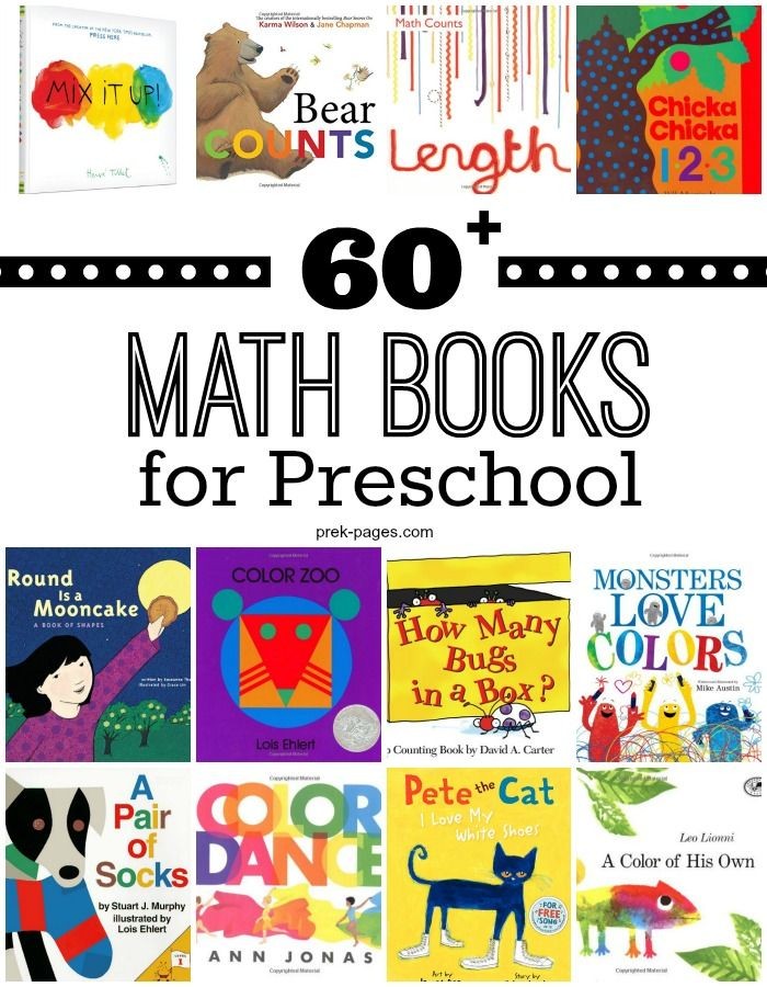 More than 60 Math Picture Books for Preschool. Use...