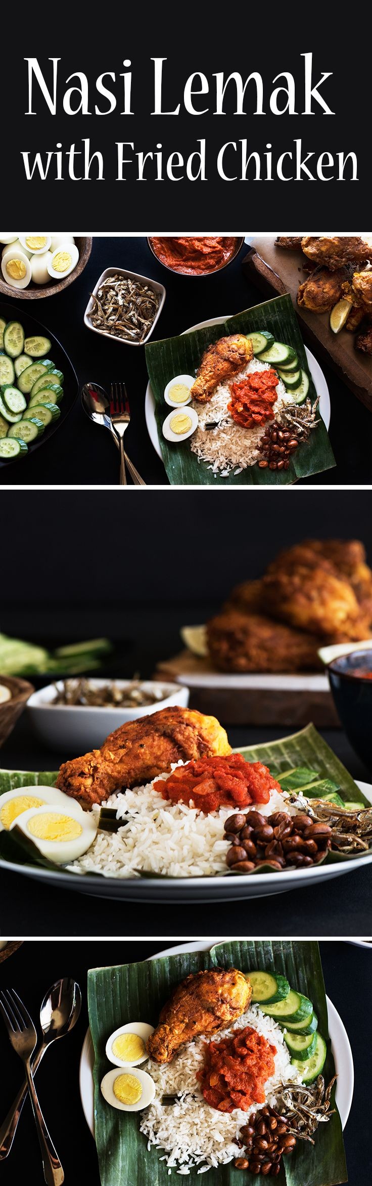 Fragrant coconut rice with sambal (a spicy sauce),...