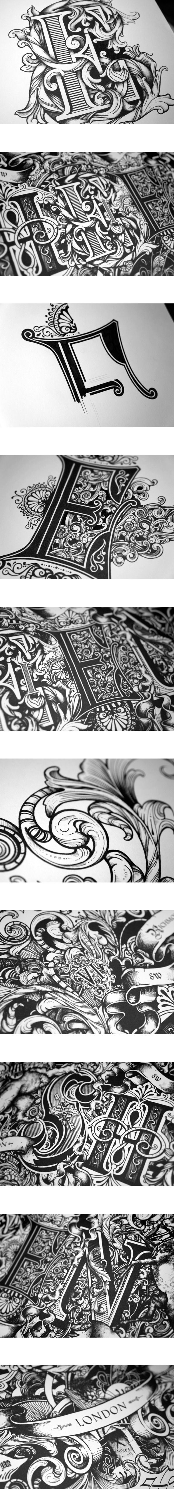 Sheen by Greg Coulton, via Behance #calligraphy #t...