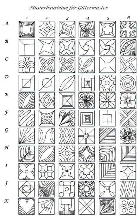 Love the quick reference for grid tangles. What ar...