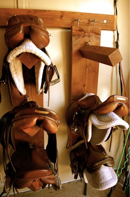 tack room saddle rack...Love this kind since they...
