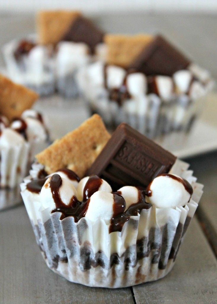 Mini S’mores Cheesecake Recipe- I need this!...