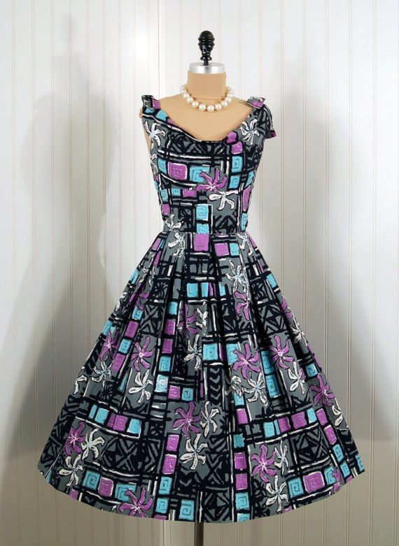 Dress  1950s  Timeless Vixen Vintage