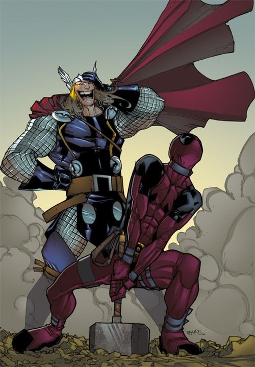Thor & Deadpool lol oh deadpool :)