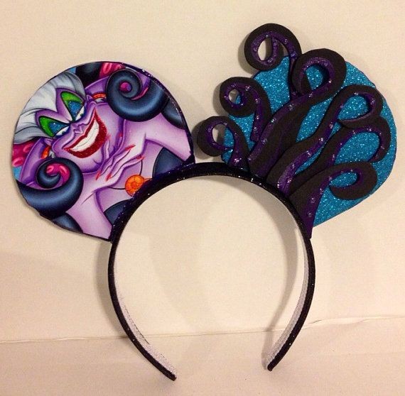 Ursula inspired Mickey Mouse ears headband on Etsy...