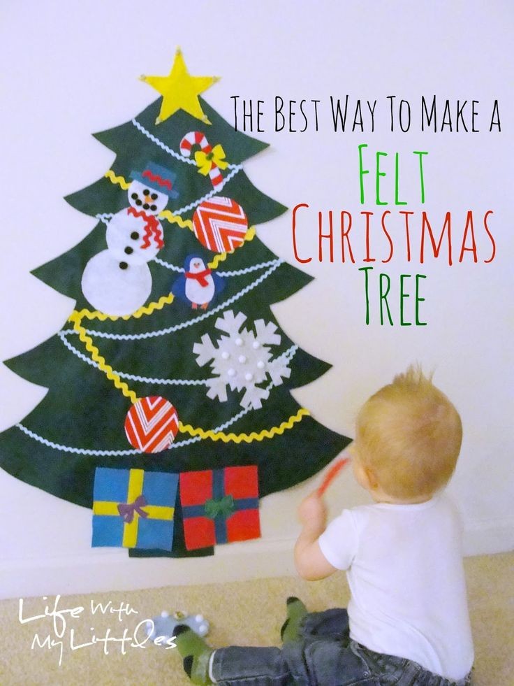 The best way to make a felt Christmas tree for you...