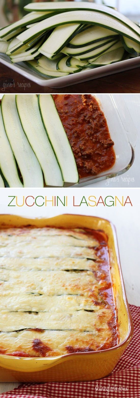 Zucchini Lasagna. So easy and so good.