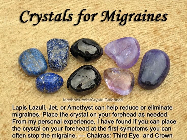 Crystals for Migraines — Lapis Lazuli, Jet,...