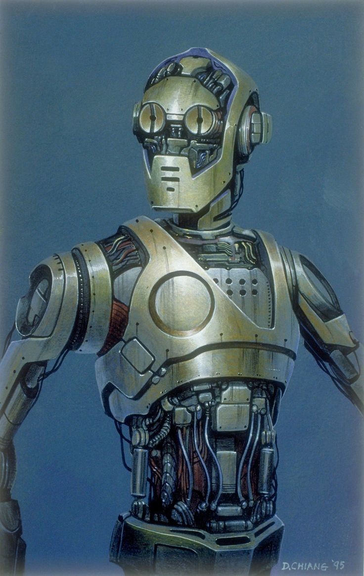 Star Wars: Episode I C-3PO concept art by Doug Chi...