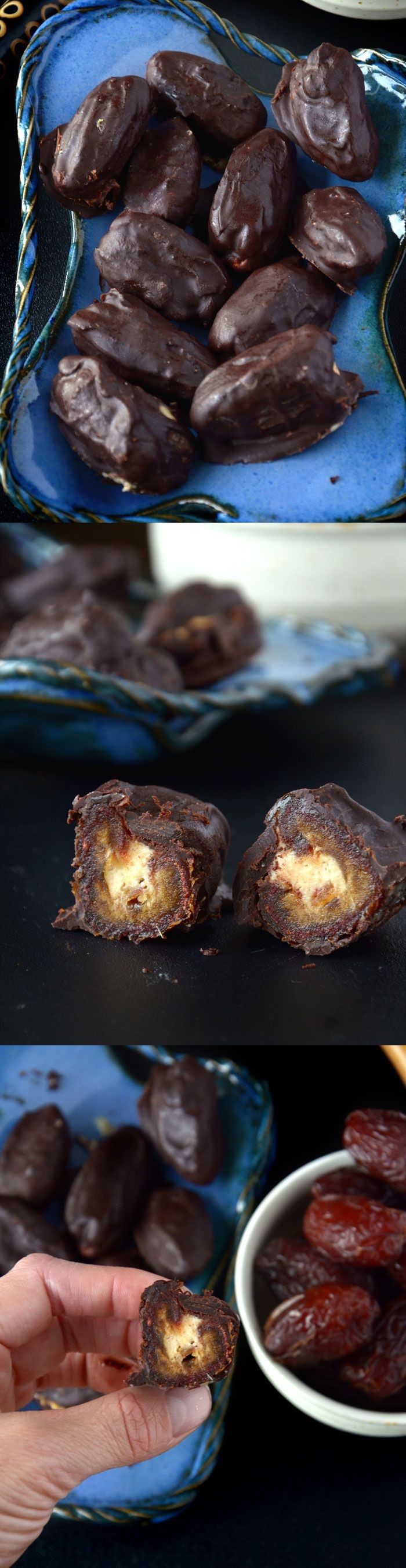 Dark Chocolate Covered Peanut Butter Mousse Stuffe...