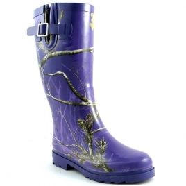 Purple Camo JoJo Rain Boot For Women $29.99