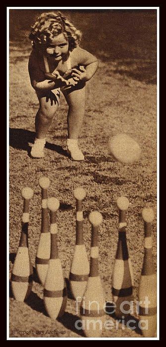 Lawn Bowling with Shirley Temple  Photograph
