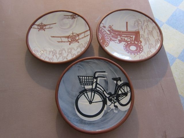 these are slab plates made with many steps to crea...