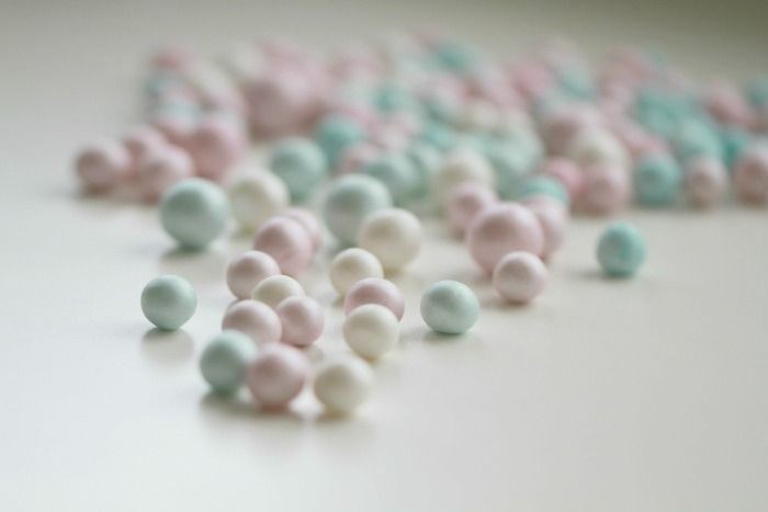 Edible pearls - add a touch of peppermint essence...