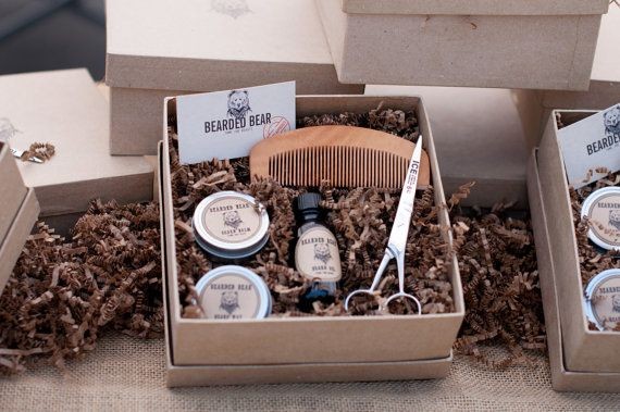 Beard Grooming Kit Oil Wax Balm Cherry by BeardedB...