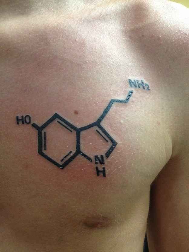 Download A Serotonin Molecule 23 Incredibly Elegant Science Tattoos Posted By Lukas On Tattoos Share