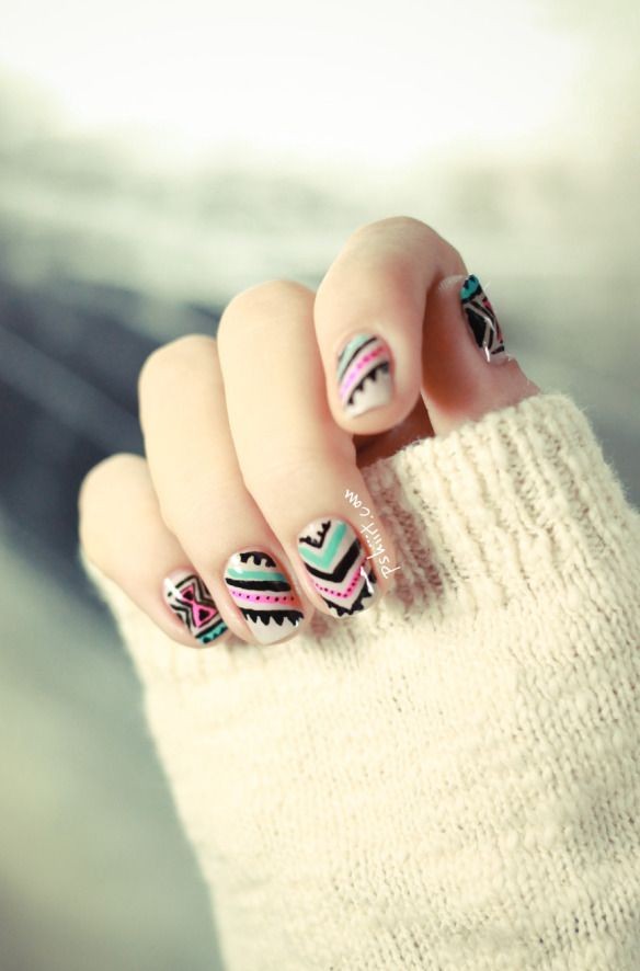 Poncho Nail #nails, #fashion, #pinsland, https://a...