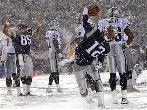 Tom Brady's first playoff start. Memorable! Jan. 1...