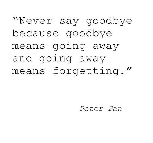 peter pan quote!  favorite movie/book character of...