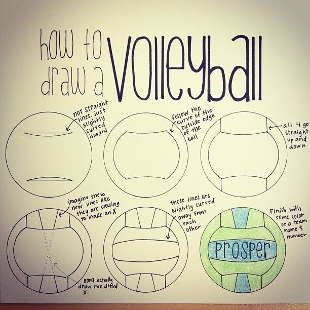 how to draw a volleyball @heggyart- #webstagram...