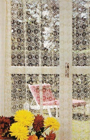 Vintage Lacy Curtain Crochet Pattern 0747: $3.50