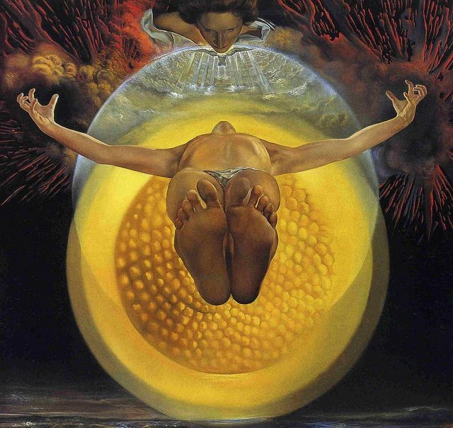 SALVADOR DALI 'Ascension' 1958, oil on canvas