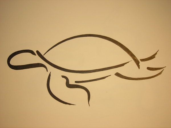 turtle line art