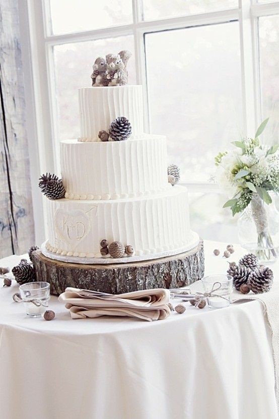 Pinecone Wedding cake
