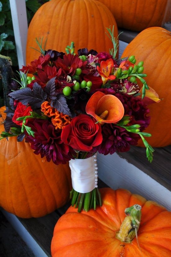 Fall Wedding Bouquet - THESE COLORS!!! Gorgeous! S...