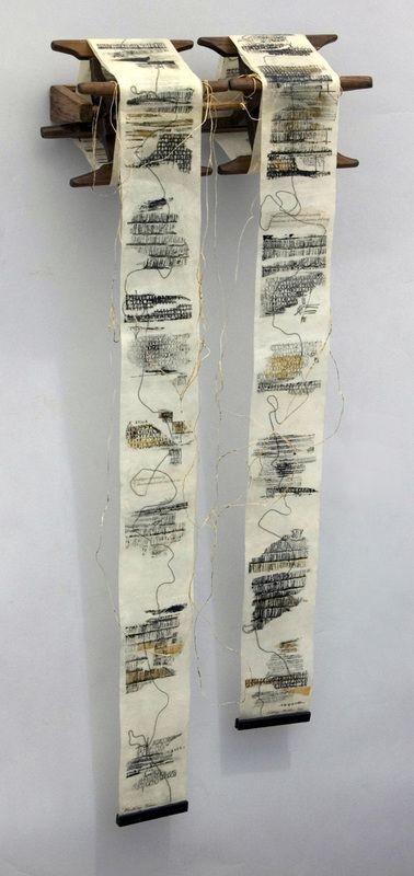 Marking Time by Kathy Miller --Mixed media (48 x 1...