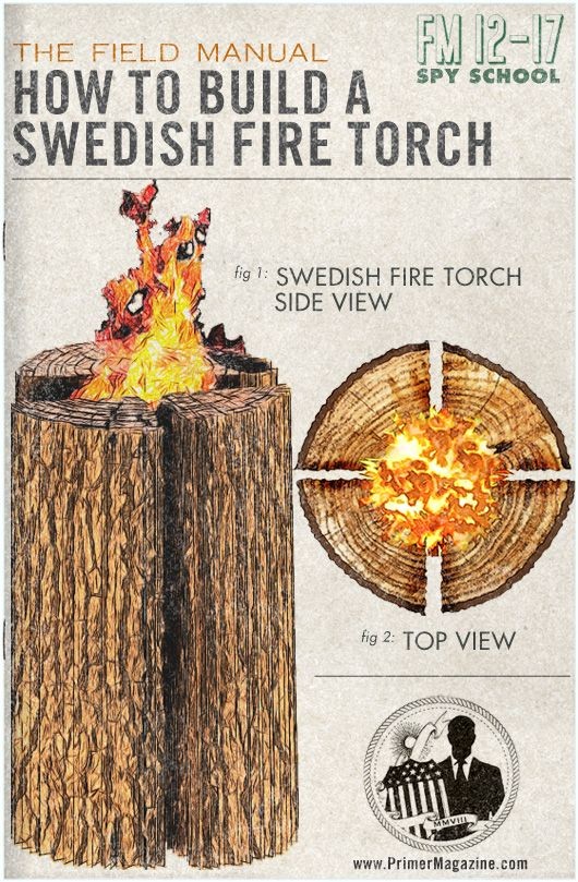Spy School: How to Build a Swedish Fire Torch for...