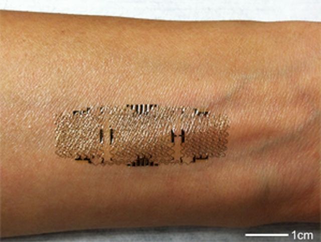 Electronic tattoo with sensors reads your vitals,...