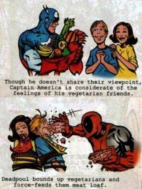 Lol, Deadpool is so much better than Captain Ameri...
