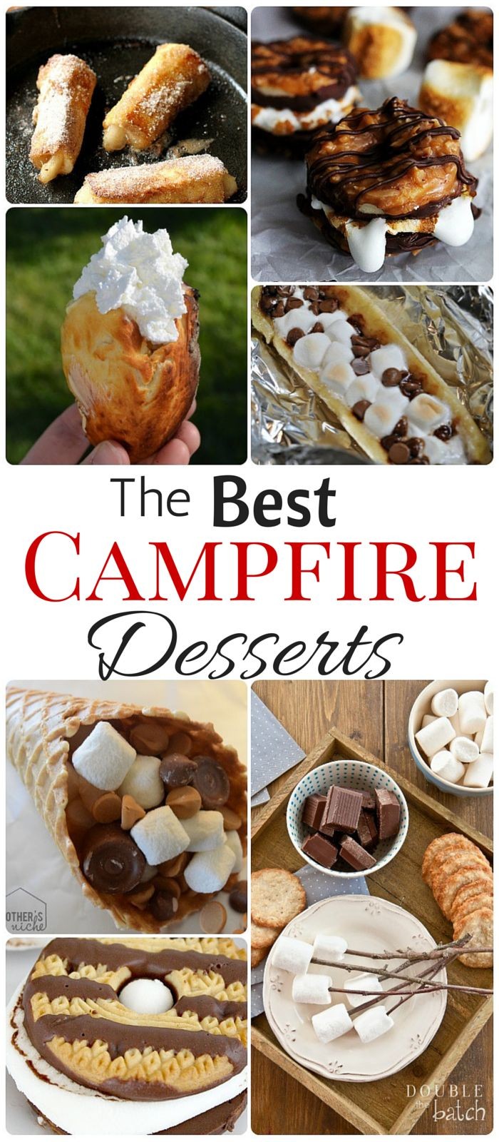 Nothing better than desserts around the campfire!...
