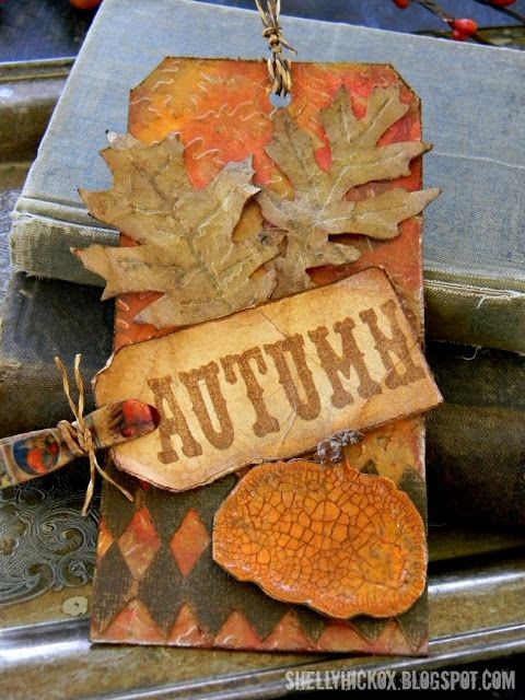 Shelly Hickox: Autumn Tag Tutorial http://shellyhi...