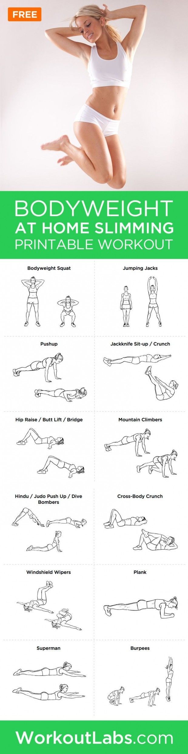 Bodyweight At-Home Workout Routine for Women