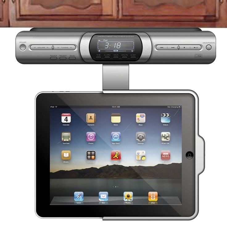 The Under Cabinet iPad Dock - Hammacher Schlemmer