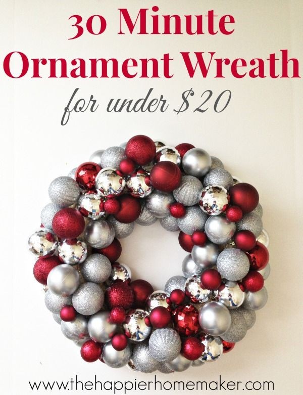 Hometalk :: How to Make an EASY Ornament Wreath Un...