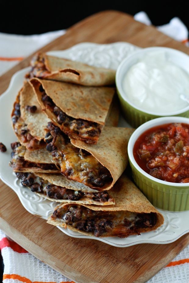 #Recipe: Oven Baked Black Bean and Cheese Quesadil...