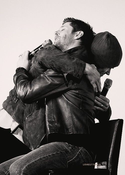 Seriously...they hug a lot. So cute lol | Jensen A...