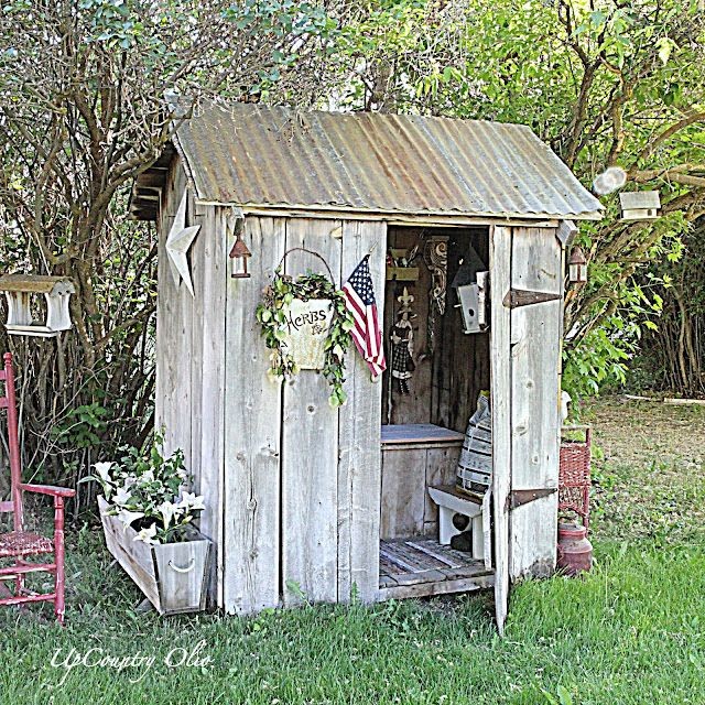 This is the cutest potting shed that was a potty s...