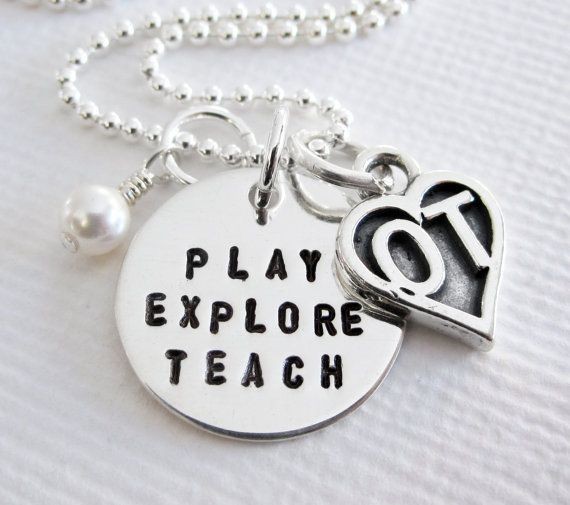 Occupational Therapy Necklace  OT by PatriciaAnnJe...