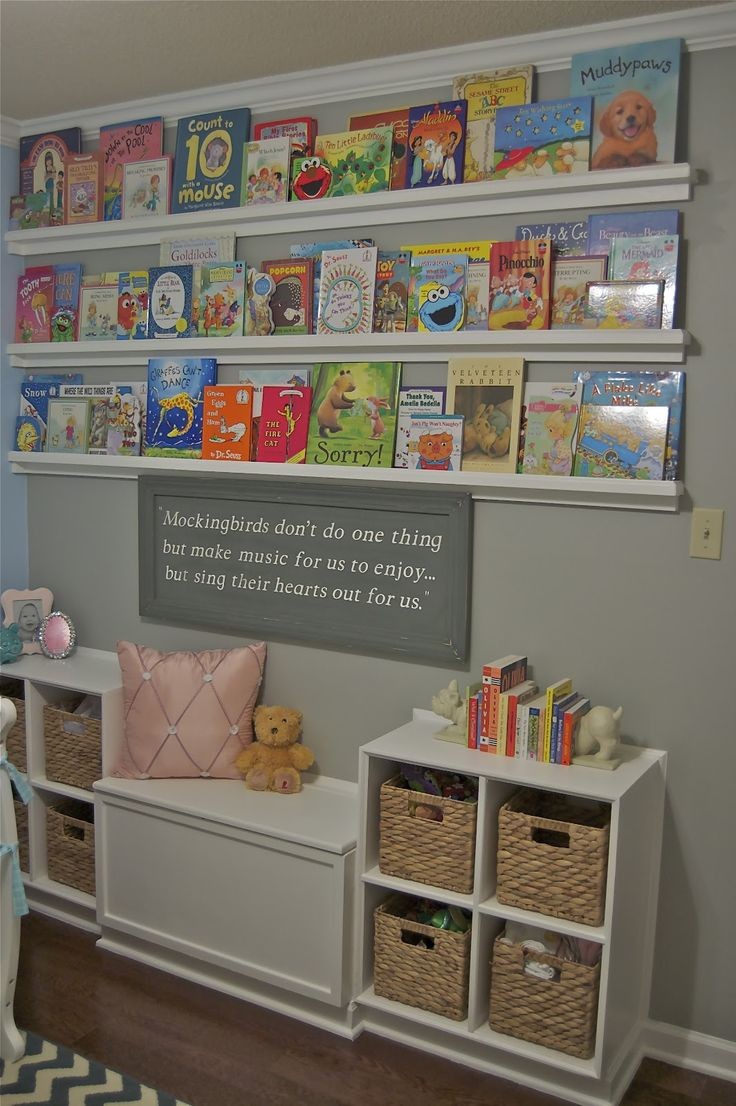 We finally finished Hadley's book-themed nursery!...