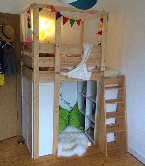 mommo design: HACK AND PLAY ....Expedit loft bed a...
