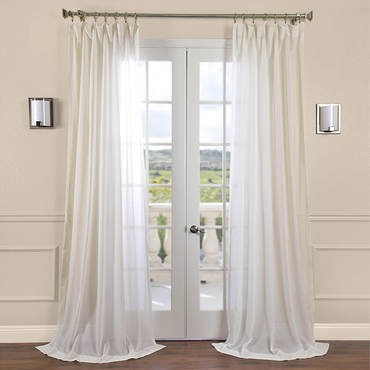 Gardenia Faux Linen Sheer Curtain