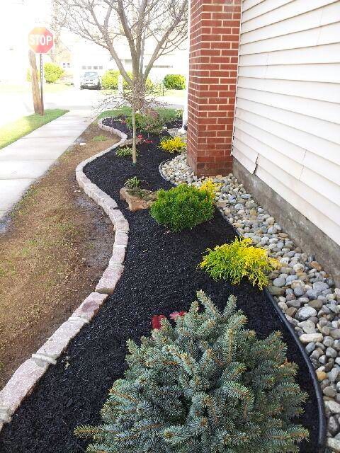 Landscape ideas for the side of your home.  We ins...