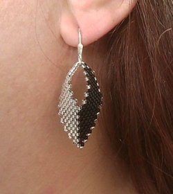 Instructions for making Russian leaf earrings. (pl...
