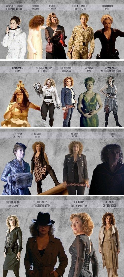 The Many Looks of River Song...they didn't always...