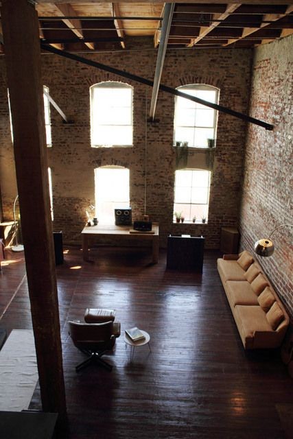 High ceilings, exposed brick, awesome furniture?!...