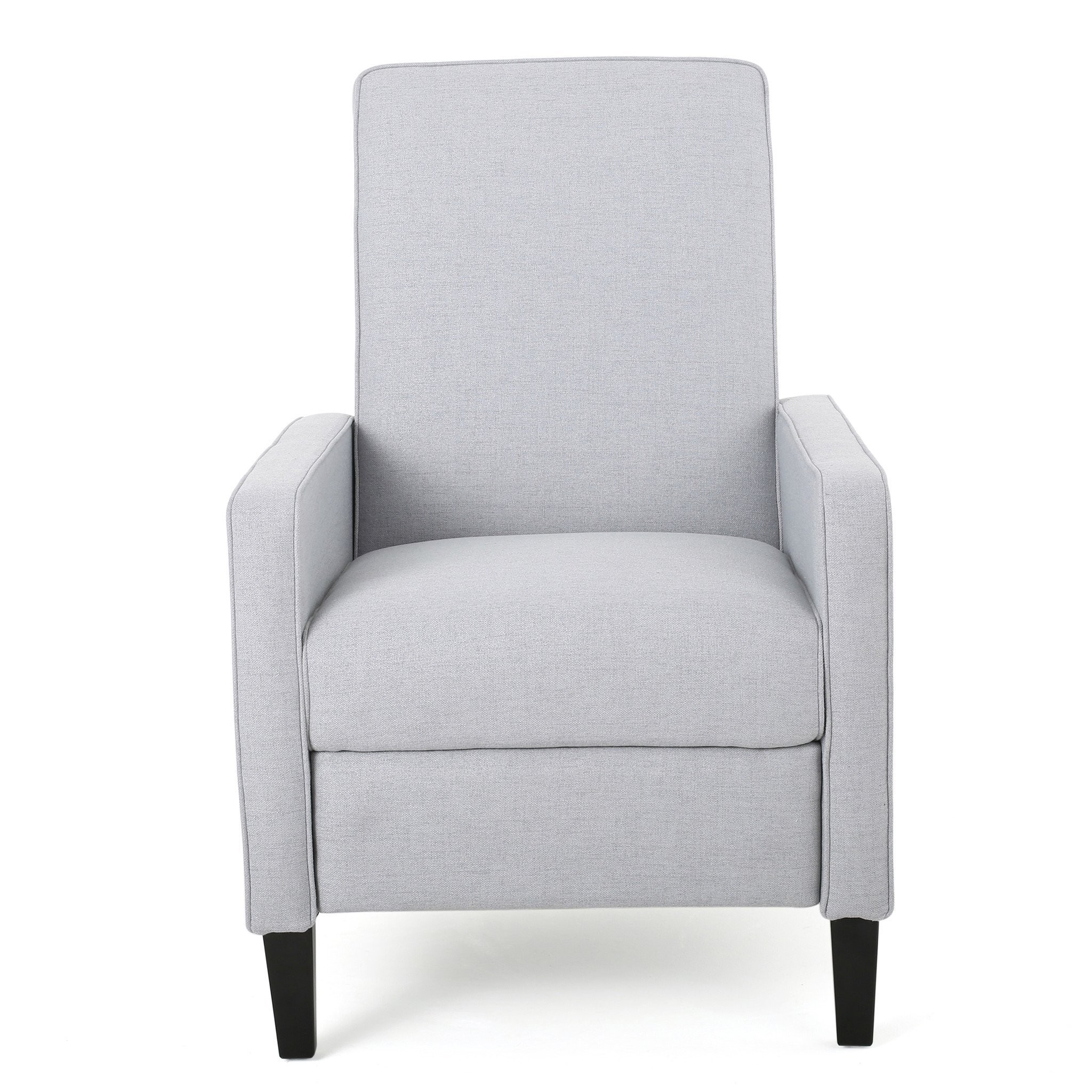 Drake Light Grey Fabric Recliner Club Chair